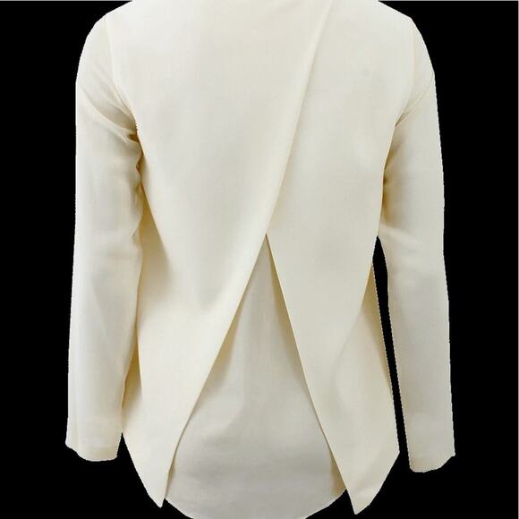 NEW Rag & bone Ivory open sheer Harper blouse SZ MED - Picture 1 of 6